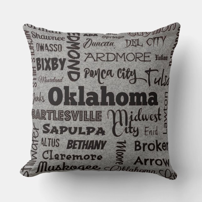 Almohada de tiro de los Oklahomas City en (Anverso)