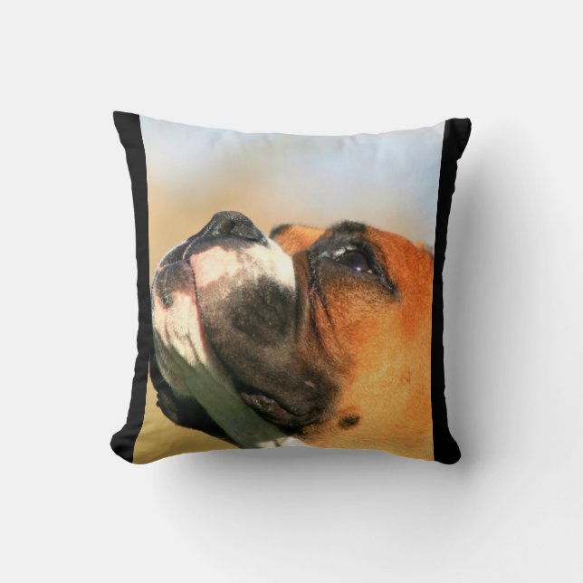 Almohada de tiro de MoJo del americano del perro (Anverso)