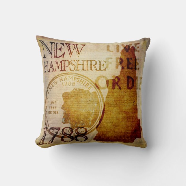Almohada de tiro de New Hampshire (Anverso)