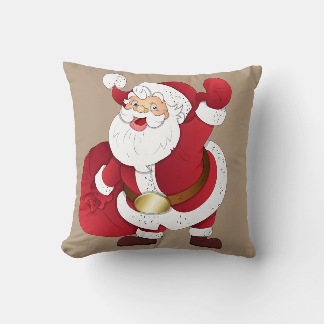 almohada de tiro de Papá Noel (Anverso)