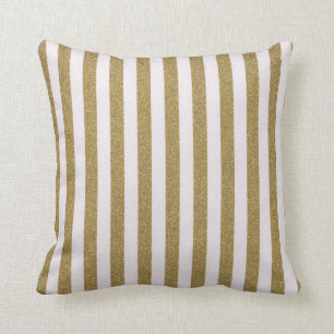 Almohada de tiro decorativa de la tela a rayas de