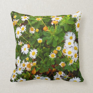 Almohada de tiro decorativa de las margaritas de