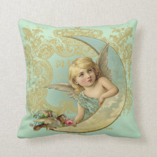 Almohada de tiro del ángel de Luna, arte del