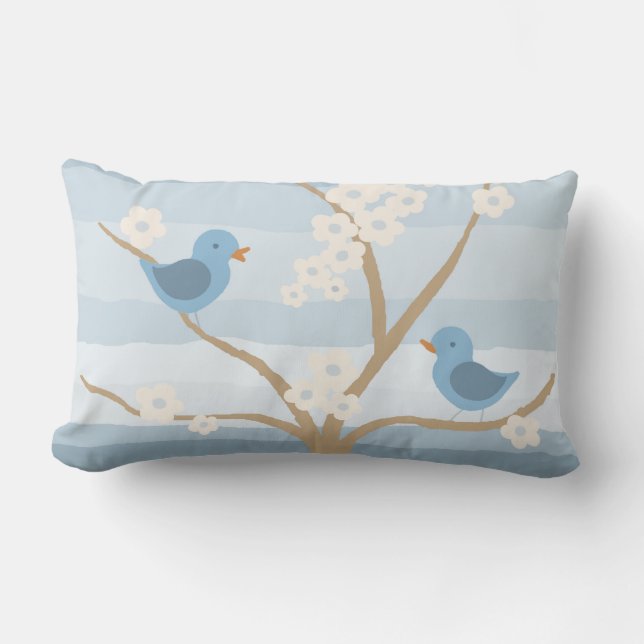 Almohada de tiro del árbol del Bluebird (Anverso)