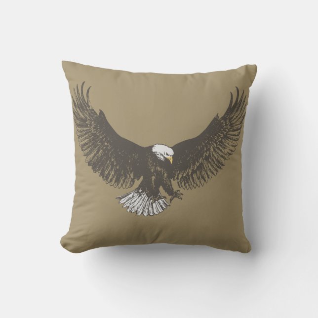 Almohada de tiro del arte de Eagle (Anverso)