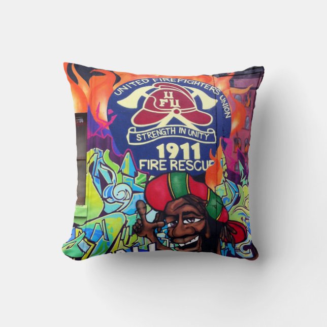 Almohada de tiro del arte/de la pintada de la (Anverso)