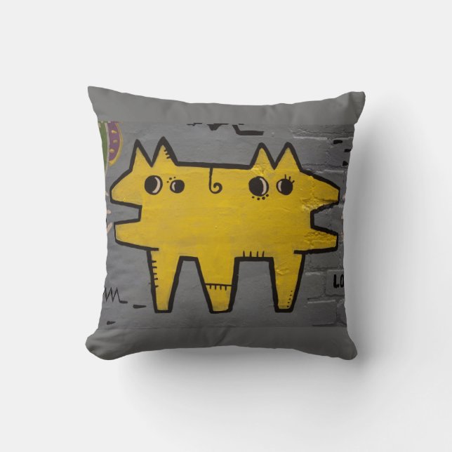 Almohada de tiro del arte/de la pintada de la (Anverso)