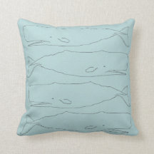 Almohada de tiro del bosquejo de la ballena de