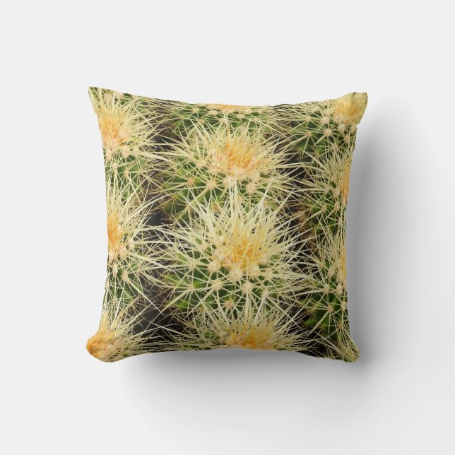 Almohada de tiro del cactus de Debra Lee Baldwin (Anverso)