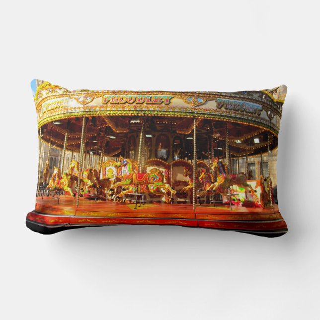 Almohada de tiro del carrusel del caballo del (Anverso)