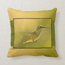 almohada de tiro del colibrí