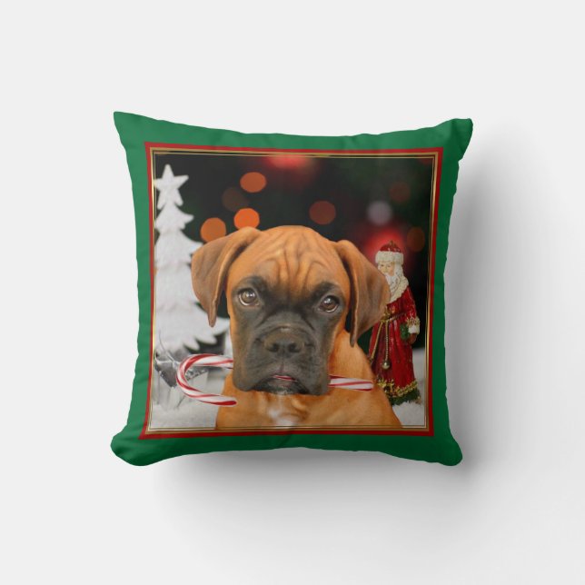 Almohada   de tiro del cuadrado del perro del (Anverso)