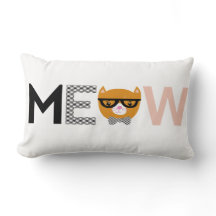 Almohada de tiro del gato del maullido