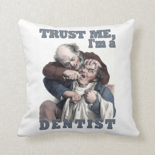 Almohada de tiro del humor del DENTISTA