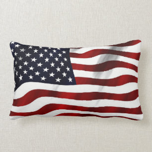 Almohada de tiro del modelo de la bandera american
