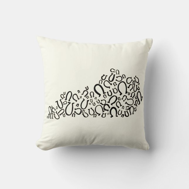 Almohada de tiro del país del caballo (Anverso)