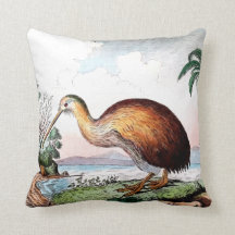 almohada de tiro del pájaro del kiwi