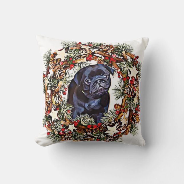 Almohada de tiro del perro del barro amasado del (Anverso)