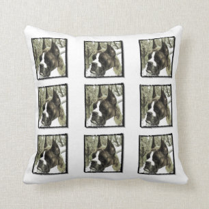 Almohada de tiro del perro del boxeador
