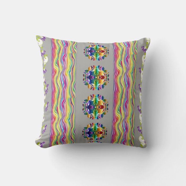 almohada de tiro Floral (Anverso)