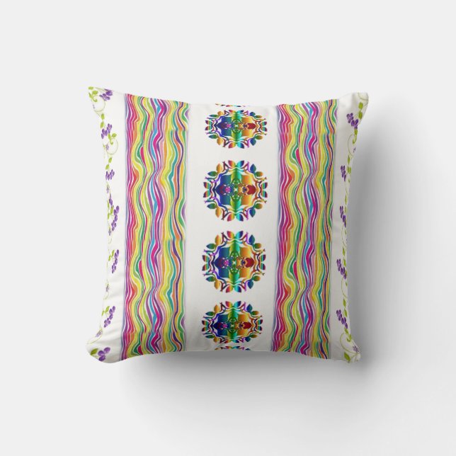 almohada de tiro Floral (Anverso)