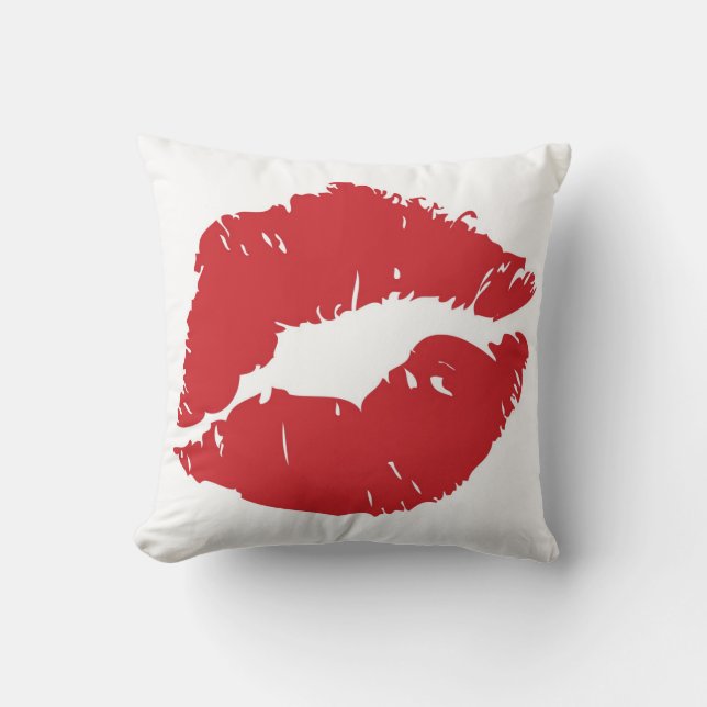 Almohada de tiro grande de la labio-impresión (Anverso)