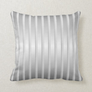 Almohada de tiro gris de la raya del disolvente