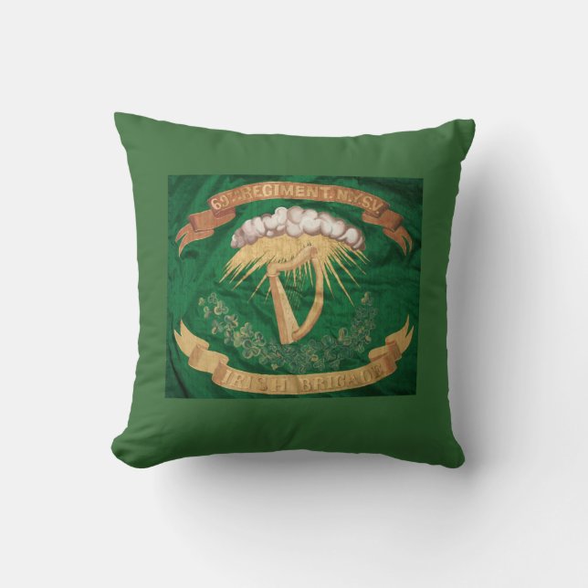 Almohada de tiro irlandesa de la brigada de la (Anverso)