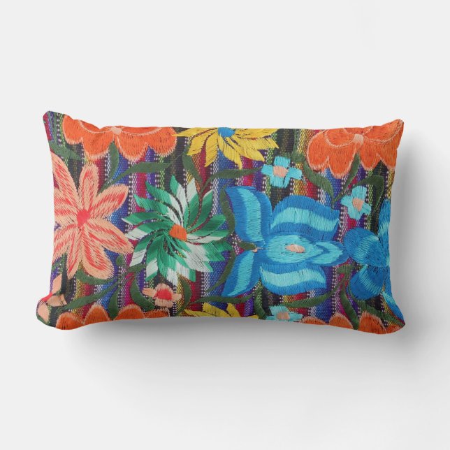 Almohada de tiro lumbar del diseño mexicano del (Anverso)