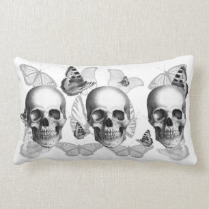 Almohada de tiro lumbar triple de los cráneos y d