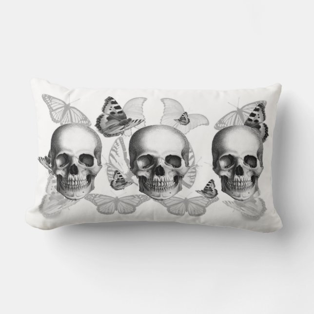 Almohada de tiro lumbar triple de los cráneos y de (Anverso)
