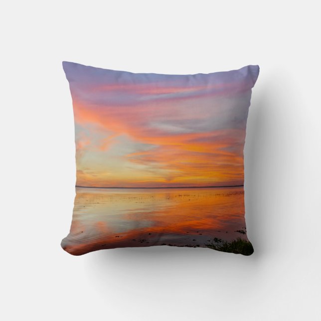 Almohada de tiro pintada del cielo (Anverso)