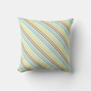 Almohada de tiro rayada del esquema de color de la