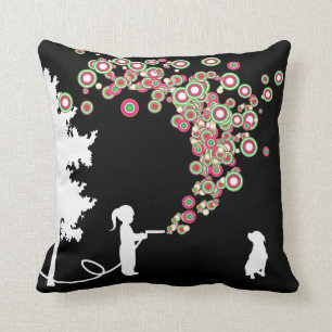 almohada de tiro urbana de la pintada del jardín