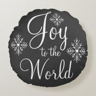 Almohada de tiza de Navidad Alegría al mundo