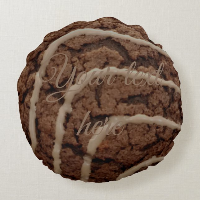 almohada de torta redonda de caramelo (Reverso)