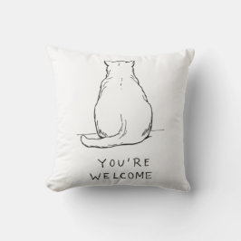 Almohada de Trasero de Gato "De Nada" - Dibujo a M