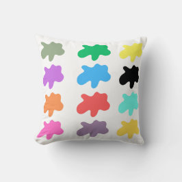 almohada de trazo multicolor