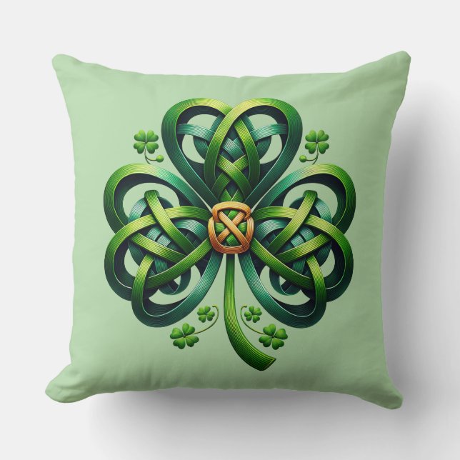 Almohada de trébol de San Patricio (Anverso)