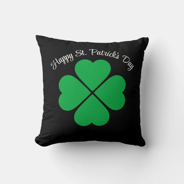 Almohada de trébol de San Patricio (Anverso)