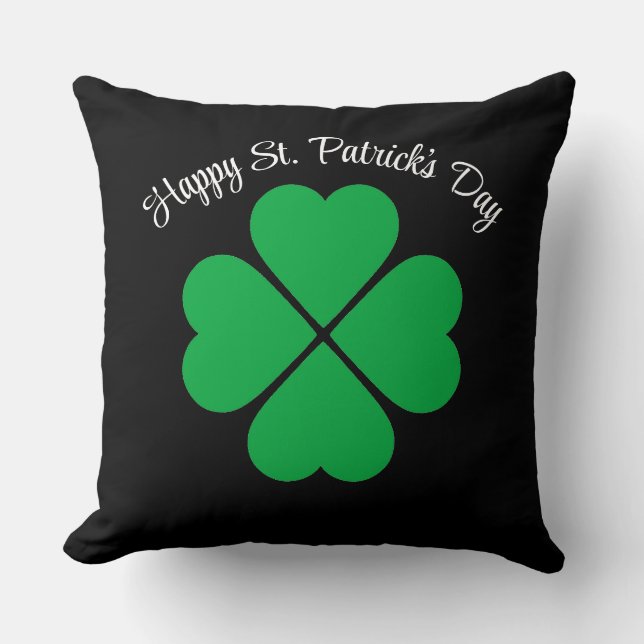Almohada de trébol de San Patricio (Anverso)