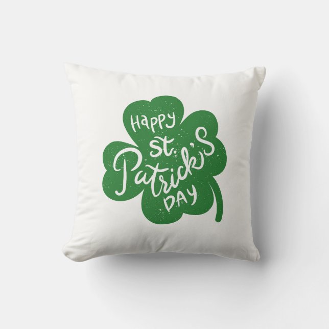 Almohada de trébol de San Patricio (Anverso)