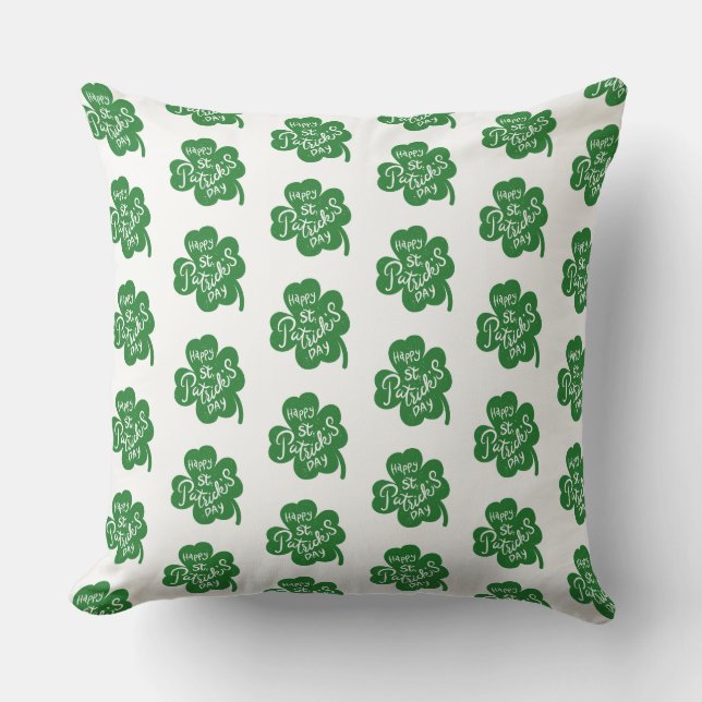 Almohada de trébol de San Patricio (Anverso)
