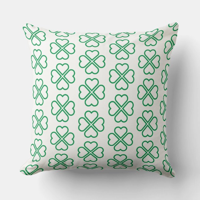 Almohada de trébol de San Patricio (Anverso)