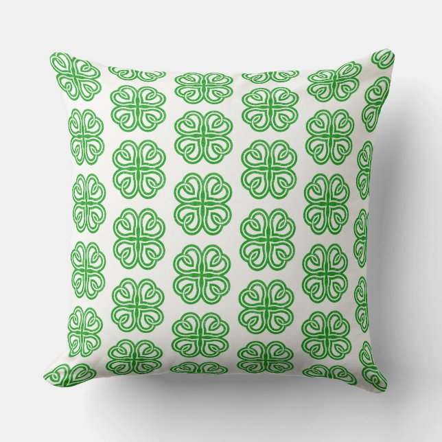 Almohada de trébol de San Patricio (Anverso)