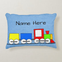 Almohada de tren de vapor de juguete para niños co