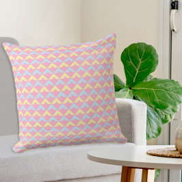 Almohada de Triángulos Rosas