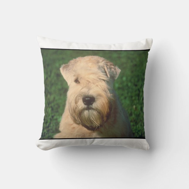 Almohada de trigo suavemente revestida de Terrier (Anverso)