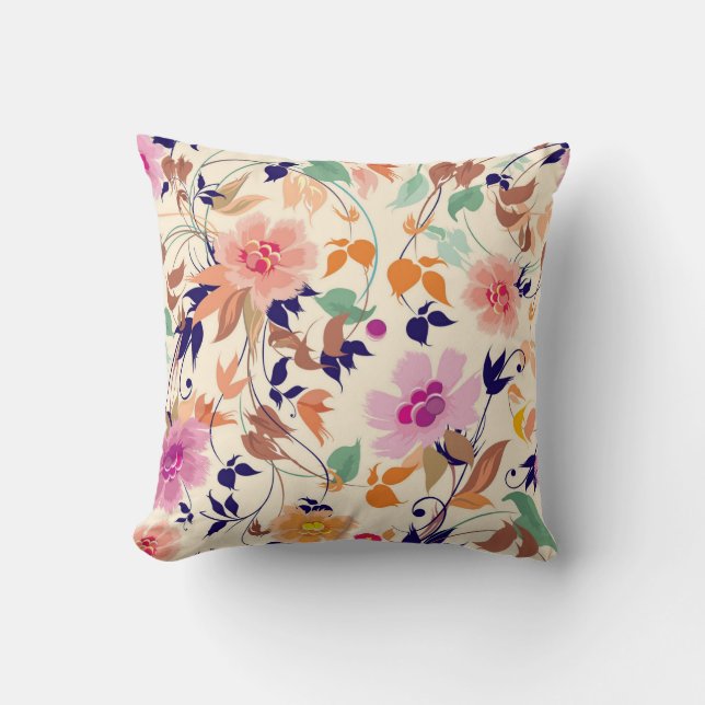 Almohada de Trow Floral (Anverso)