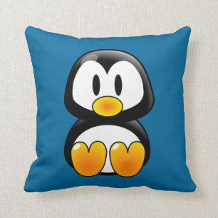 almohada de tubo de pingüino de bebé